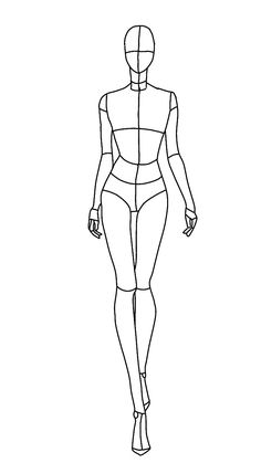 the outline of a woman's body on a white background