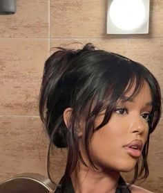 Gorgeous trendy hairstyle ideas | Hairstyle tutorials Bangs Haircut Ideas, Bangs Haircut, Hair Inspiration Long, Haircuts For Wavy Hair, Haircuts For Medium Hair