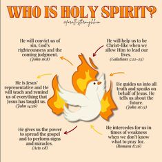 Who Is The Holy Spirit, Holy Spirit Bible Verses, Holy Spirit Quotes, Holy Spirit Prayer, Who Is God, Pentecost Sunday, Holy Girl, Spirit Of God