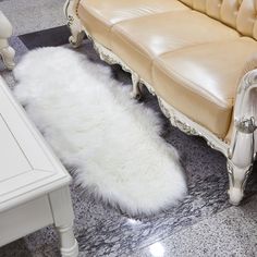 6ft x 2ft | White Faux Sheepskin Rug, Soft Fur Area Rug Runner#whtbkgd White Faux Fur Throw, Fluffy Area Rug, Fur Chair, Faux Fur Area Rug, Faux Sheepskin Rug, Sheepskin Throw, Shag Carpet, Affordable Rugs, Faux Fur Rug