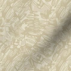 an abstract beige and white wallpaper with leaves