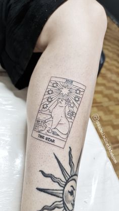 a person with a tattoo on their arm