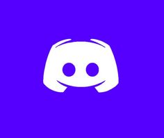 a purple and white icon with two eyes on it's face, in the middle of