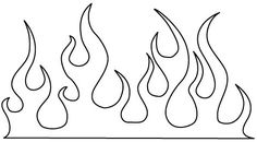 the fire is shown in black and white, as well as an image of flames