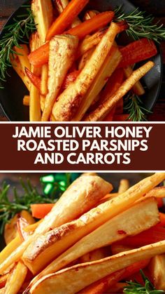 roasted parsnips and carrots are the perfect side dish for any meal