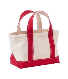 There's only one Boat and Tote - ours. This mini version features everything you love about the original, in a perfect size to hold the essentials when you're traveling light. Spot clean. Reinforced flat canvas bottom. Heavy-duty 24 oz. cotton canvas. Double-layer base. Overlapped seams are double-stitched with nylon so they won't rot or break. Handcrafted in Maine since 1944, one tote at a time. Natural color, with contrast-tone handles. Perfectly sized to fit your wallet, sunglasses, keys, and Boat And Tote, Preppy Stuff, Everyday Backpack, Mini Tote Bag, Mini Canvas, Small Tote, Waist Pack, Mini Tote, Bags Travel