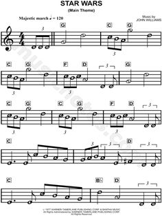 star wars sheet music for violin