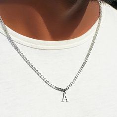 M E N ∙ I N I T I A L ∙ C U B A N ∙ N E C K LA C E Custom Initial Cuban Link Chain Necklace | Bold 12mm Miami Cuban Design | 18K Gold Plated 316L Stainless Steel | Personalized Letter Pendant | Waterproof Men's Statement Jewelry. Heavy-weight premium chain w/ custom initial charm (1"). 18", 20", 22", 24" length. Tarnish-resistant, lead & nickel-free. Secure double-lock clasp. Perfect gift for him for birthday, anniversary, graduation, wedding etc. W H Y ∙ Y O U ' L L ∙ L O V E ∙ I T • Its waterp Inital Jewelry For Men, Cuban Design, Pendants For Men, Double Lock, Cuban Link Chain Necklaces, Miami Cuban, Initial Pendant Necklace, Link Chain Necklace, Perfect Gift For Him