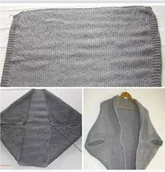 the instructions to knit a shawl for a baby's coat or sweater, and how