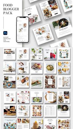 the food and beverage brochure is displayed in this image