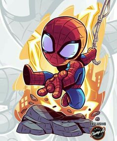 A Cartoon, Deadpool, Spiderman