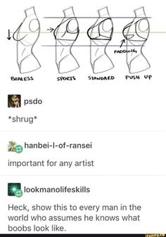 the instructions for how to draw female torsos