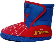 PRICES MAY VARY. Title: Marvel Boy's Spider-Man Slipper Booties (Red/Blue, Numeric 11). Product Type: Arborist Merchandising Root > Self Service > Special Features Stores > 80dbd58c-5608-4346-a9d0-64e6b7f46827_0 > 80dbd58c-5608-4346-a9d0-64e6b7f46827_2601 > 80dbd58c-5608-4346-a9d0-64e6b7f46827_672602 > Kids Shoes Union > Boys Slippers Spiderman Spiderman, Marvel Coloring, Boys Slippers, Boys Socks, Shoe Tags, Toddler Play, Self Service, Kids Luggage, Marvel Spiderman