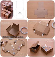 the instructions for making a cardboard box