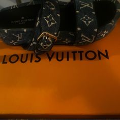 Comes With The Box And Dust Bag Worn Once Size 38 Shoes Louis Vuitton, Louis Vuitton Shoes, The Box, Women's Shoes Sandals, Shoes Sandals, Dust Bag, Color Blue, Louis Vuitton, Women Shoes