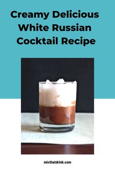 Indulge in the delightful and creamy goodness of a White Russian cocktail. This luscious drink is reminiscent of a decadent chocolate mocha topped with velvety cream - a true treat for your taste buds! A perfect blend of coffee flavor with a kick, this beverage is sure to become your new favorite go-to drink. Treat yourself to the rich and satisfying experience of sipping on a White Russian today! Classic White Russian Recipe, White Russian Recipes, Mexican Coffee, Types Of Cocktails, Vodka Recipes, Chocolate Mocha