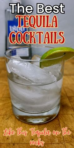 the best tequila cocktails like this tequila on the rocks