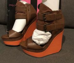 Michael Antonio Women’s Wedge Heel Sandal New with box (little torn) 100% Authentic. I do not sell fakes or variants. Comes smoke/pet free household. Will ship with tracking confirmation Ankle Strap Wedges, Michael Antonio, Shoes Heels Wedges, Wedge Heel Sandals, Heels & Wedges, Heel Sandal, Wedge Heels, Sandals Heels, Shoes Heels