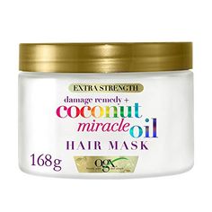 OGX Mascarilla Coconut Miracle Oil, Repara y Revive, Pelo Dañado y Frágil, 168g Ogx Ogx Coconut Miracle Oil, Coconut Miracle Oil, Ogx Coconut, Natural Deep Conditioner, Ogx Shampoo, Smooth Hair Mask, Oil Hair Mask, Cosmetic Creative, Coconut Oil Hair Mask