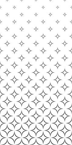 black and white geometric patterns with stars