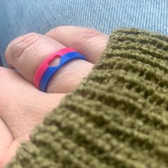 Spin my heart around... These rings stack together to make a heart or could be worn separately with another person wearing the matching side. These 3D printed rings make great gifts for all occasions and make for a great conversation starter when being worn. They are lightweight and slightly flexible. 3d Printed Ring, Rings Stack, Valentine Print, Great Conversation Starters, Letter Necklace, Stacking Rings, Day Off, 3d Printed, A Heart