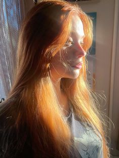 Ginger Hair Aesthetic Girl, Redhead Hair, Golden Ginger Hair, Ginger Hair Inspo, Natural Ginger Hair, Pale Makeup, Wild Girl, Golden Hair