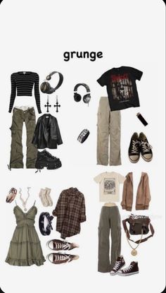 Grunge Fits, Mode Inspo, Alternative Outfits, Edgy Outfits, Clothes And Accessories, Style Outfits