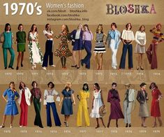 Womens 80s Outfit, Early 70s Fashion, 40s Mode, 1960s Fashion Women, 1970s Fashion Women, 1970 Fashion, Decades Fashion