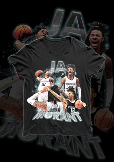 Ja Morant Classic Bootleg Vintage NBA T Shirt Check more at https://referencehometheater.com/product/ja-morant-classic-bootleg-vintage-nba-t-shirt/ Nba T Shirts, Vintage Nba, Memphis Grizzlies, Print Shirt, Jersey Shorts, Cotton Fiber, Print Quality, Printed Shirts, Ribbed Knit