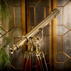 Barska 18x 50mm Anchormaster Classic Brass Telescope AA10618 - USA Safe & Vault Brass Mechanical, Brass Telescope, Cosmic Magic, Mahogany Flooring, Safe Vault, Diagon Alley, Swedish House, Personal Aesthetic, Brass Wood