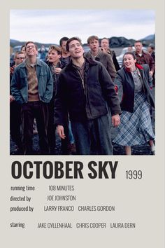 an advertisement for the movie october sky