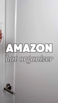 a person is holding an amazon glass in front of their face and the words, that organizer