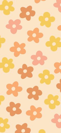 an abstract flower pattern on a beige background