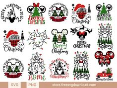 mickey mouse christmas svg bundle