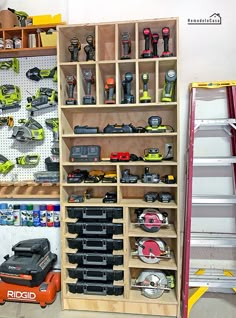 a garage filled with lots of tools and equipment