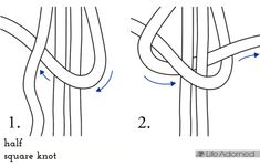 the diagram shows how to draw an intertwined knot