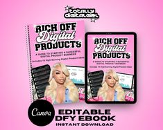 the front and back cover of an e - book for rich off product's