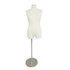 a white mannequin on a metal stand