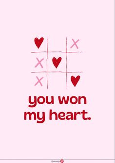 You won my heart valentines card love wallpaper couple diy craft Aesthetic Valentines Day Cards, Poetry Book Cover, Vision Wall, Aesthetic Valentines Day, Aesthetic Valentines, Vday Cards, Valentine Font, Valentine Desserts