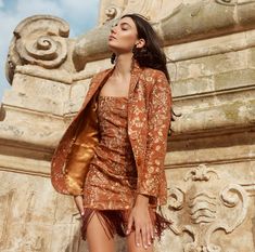 Mary Embroidered Blazer – Eddy Lurex Embroidery, Lace Fancy, Embroidered Blazer, Tomboy Look, Formal Look, Bohemian Lifestyle, Blazer Designs, Fringe Dress, Fashion Night