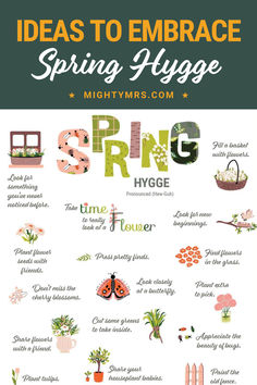 Embrace spring hygge and create a haven of comfort and tranquility during this season of renewal. I've put together a stylized page of spring hygge ideas. Print and clip it to the fridge or put it in a frame for the season. Let the season inspire you to slow down, appreciate the beauty around you, and infuse your life with the warmth of spring hygge. Spring Hygge Ideas, Hygge Spring, Spring Hygge, Hygge Inspiration, Hygge Aesthetic, Hygge Life, Old Fences, Holiday Home Decor