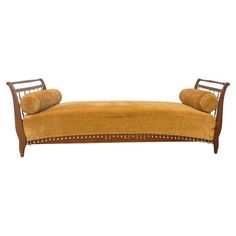 Cherry wood center sofa, early '900. Couch Vintage, Sofa Vintage, Vintage Sofas, Vintage Couch, Antique Sofa, Wood Sofa, Vintage Sofa, Wooden Crate, Cherry Wood