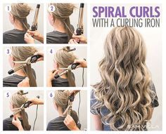 Ribbon Curls, Curls For Long Hair, Long Face Hairstyles, Face Shape Hairstyles, Types Of Curls