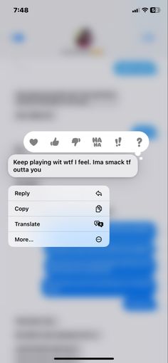 the text message is being displayed on an iphone's screen, and it appears to be