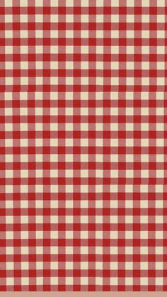 a red and white checkered table cloth