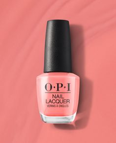 OPI®: Got Myself into a Jam-balaya - Nail Lacquer | Creamy Peach Nail Polish Peach Nail Polish, Coral Nail Polish, Opi Gel Nails, Nail Base Coat, Top Coat Nail Polish, Orange Nail Polish, Peach Nails, Coral Nails, Green Nail Polish