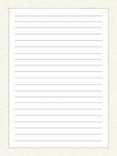 a sheet of lined paper with lines in the middle and bottom, on a white background