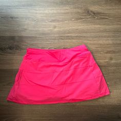 Lululemon Skirt Look Alike, Brand New Pink Sports Skirt With Lining, Pink Lined Sports Skirt, Pink Athleisure Lined Skirt, Pink Lined Athleisure Skirt, Pink Lined Skirt In Athleisure Style, Casual Swim Skirt For Sports, Anna Claire, Athletic Skirts, Lululemon Skirt