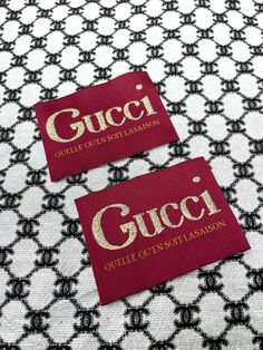 Handmade Sewing Gucci Label Tags for Handmade DIY – MingFabricStore Gucci Collection