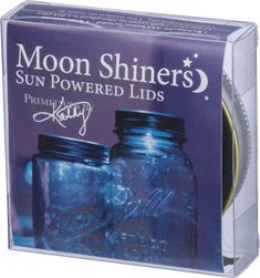 PRICES MAY VARY. Moon shiners: handy 2-piece adapter allows you to convert any standard mason jar into a glowing solar light Dimensions: measures 2.75-Inches in diameter; fits standard mouth pint jars and standard mouth quart jars only Led lighted: automatically turns on at dark; includes a aaa battery Add ambiance anywhere: make your own diy mason jar solar lights for porches, windowsills and more Say it with sass: hilarious, sarcastic or heartwarming - primitives by kathy has just the right gi Canning Jar Lights, Mason Jar Solar Lights, Fireflies In A Jar, Solar Mason Jars, Large Glass Jars, Sun Power, Blue Mason Jars, Pint Jars, Mason Jar Lids